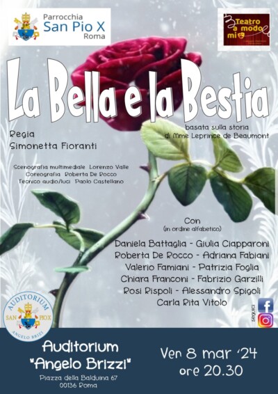 Spettacolo Teatrale La Bella E La Bestia Parrocchia San Pio X Roma